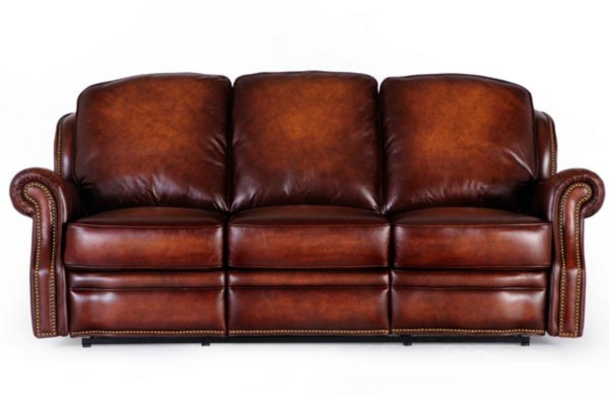 McKinney All Leather Reclining Sofa at GardnerWhite