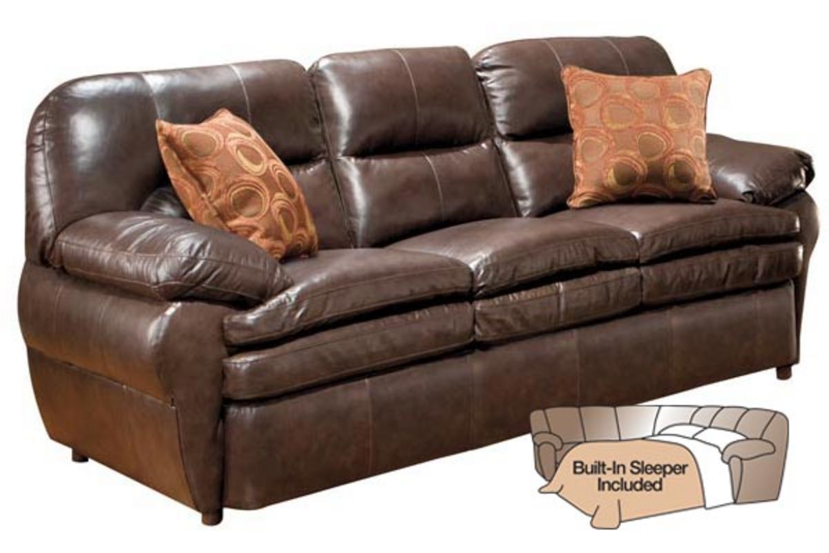 Seville Leather Sleeper Sofa at Gardner-White
