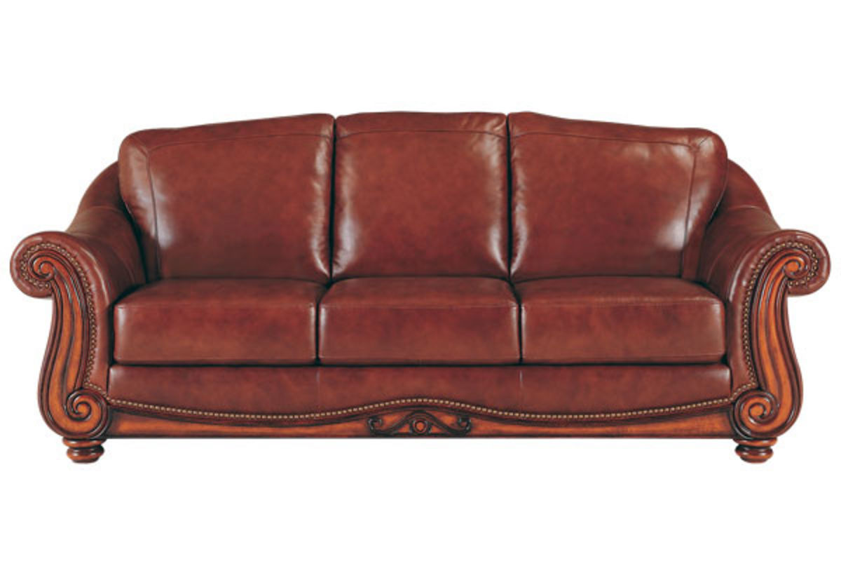 Dillion All Leather Sofa at GardnerWhite