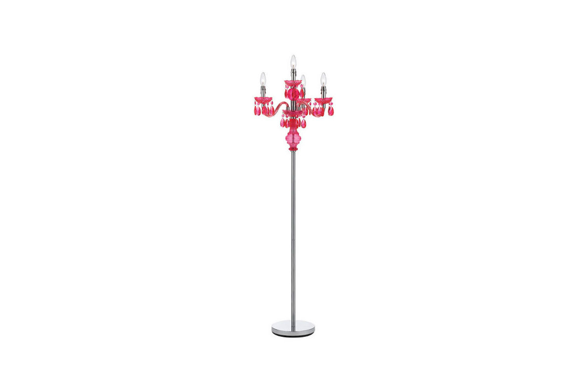 Pink Chandelier Floor Lamp