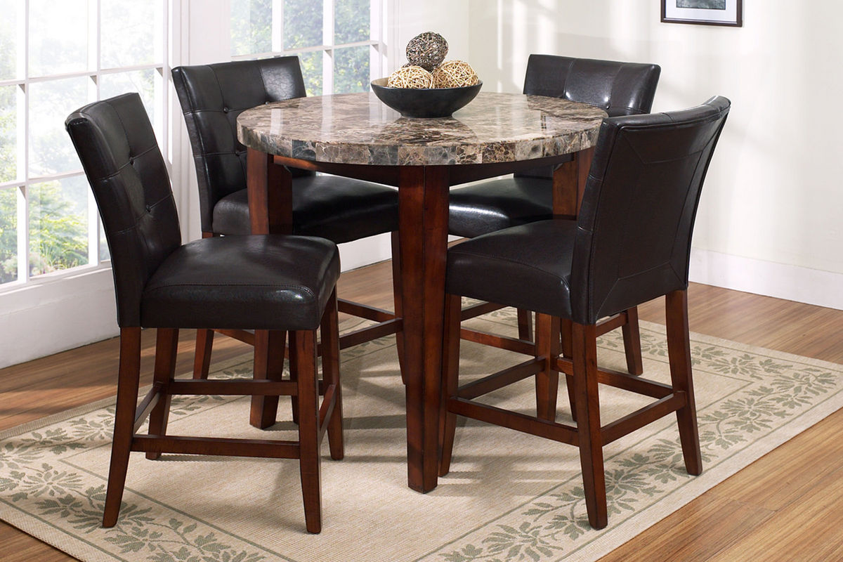 Montibello Round Pub Table 4 Stools At Gardner White