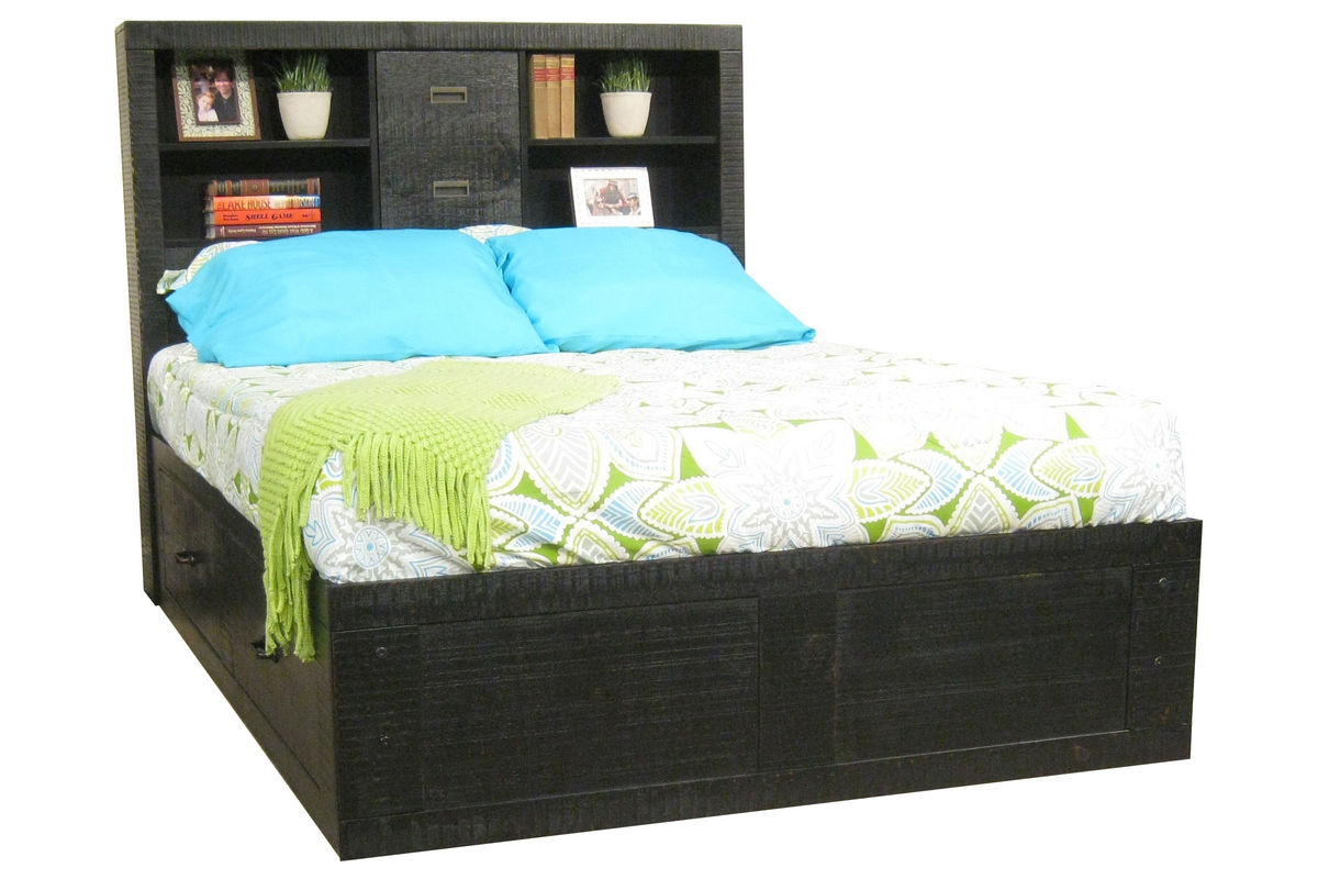 Black Full Captains Bed at GardnerWhite