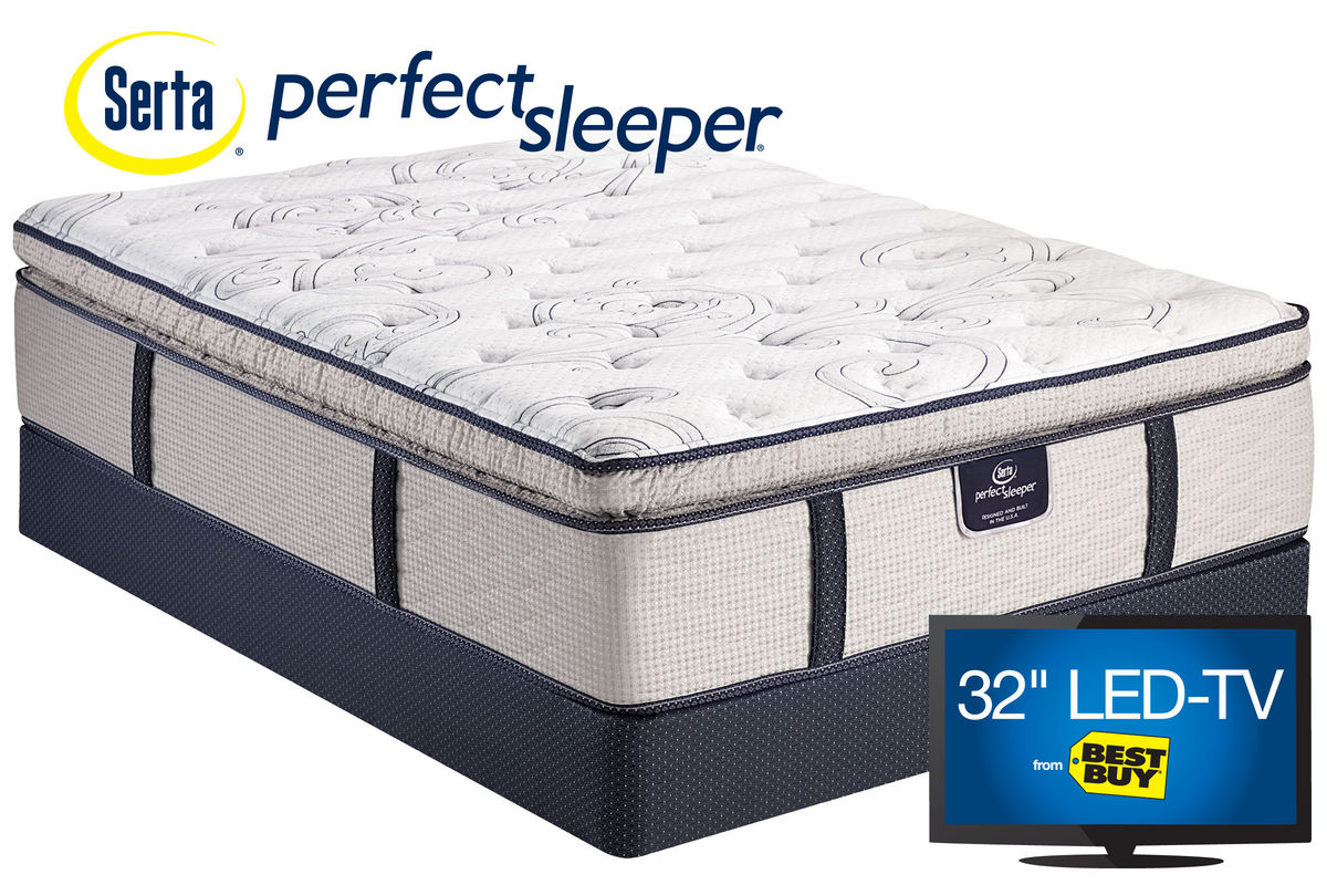 serta 2 sided pillow top mattress gueen size