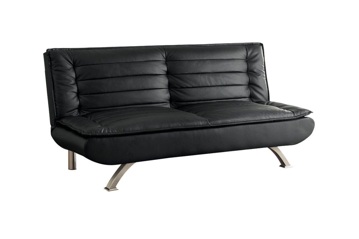 Black Leather Futon 500055 at GardnerWhite