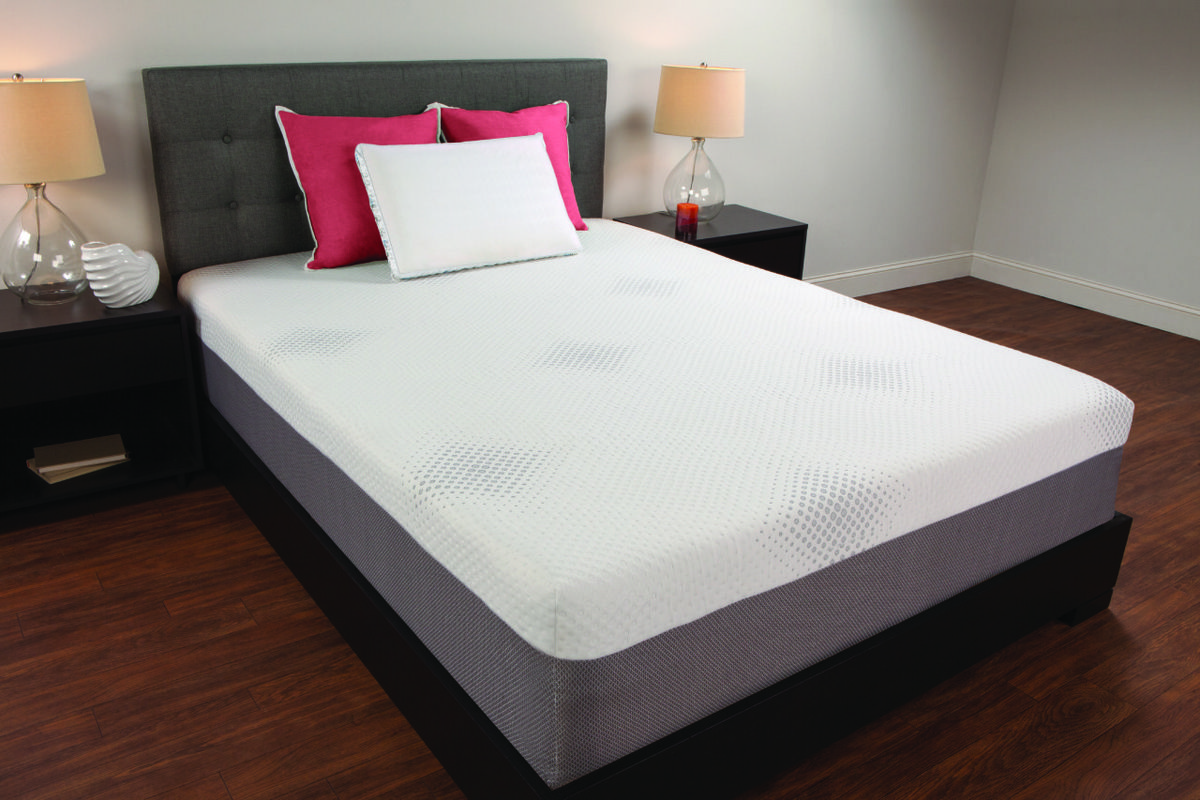 12 in king surecool gel memory foam mattress