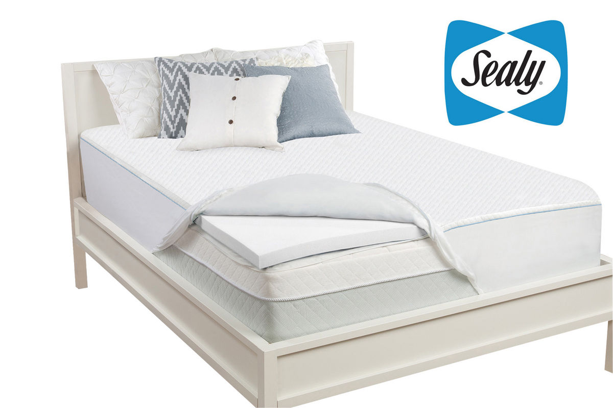 sealy 2 in queen memory foam mattress topper