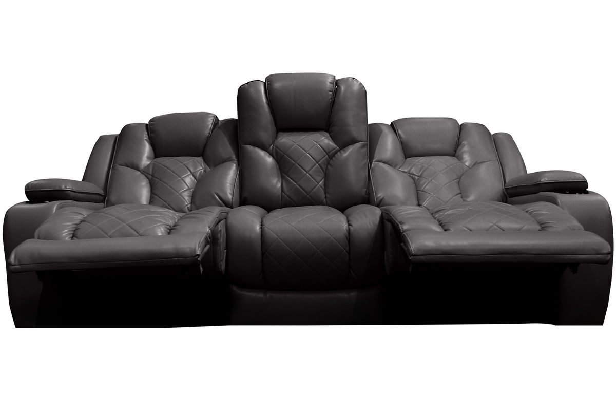 Bastille Power Reclining Sofa with Drop Down Table at 