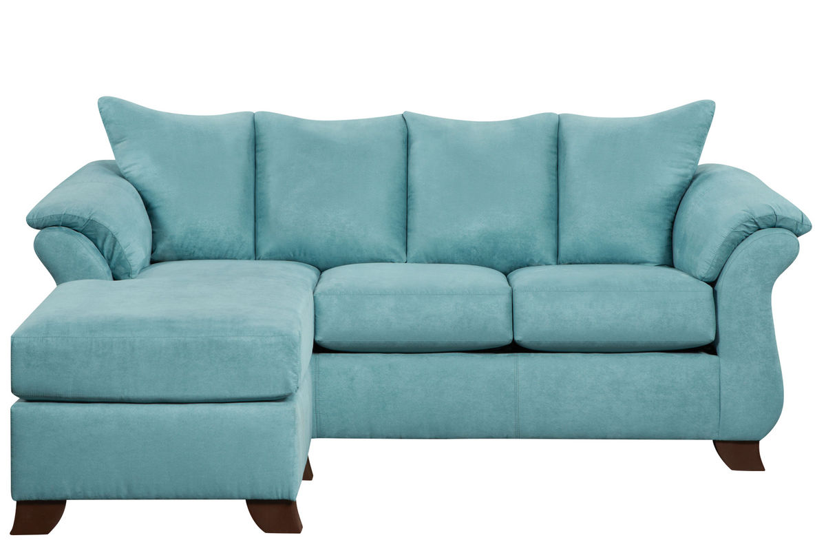 Taffy Microfiber Sofa with Floating Ottoman at GardnerWhite Taffy Microfiber Sofa with Floating Ottoman at GardnerWhite
