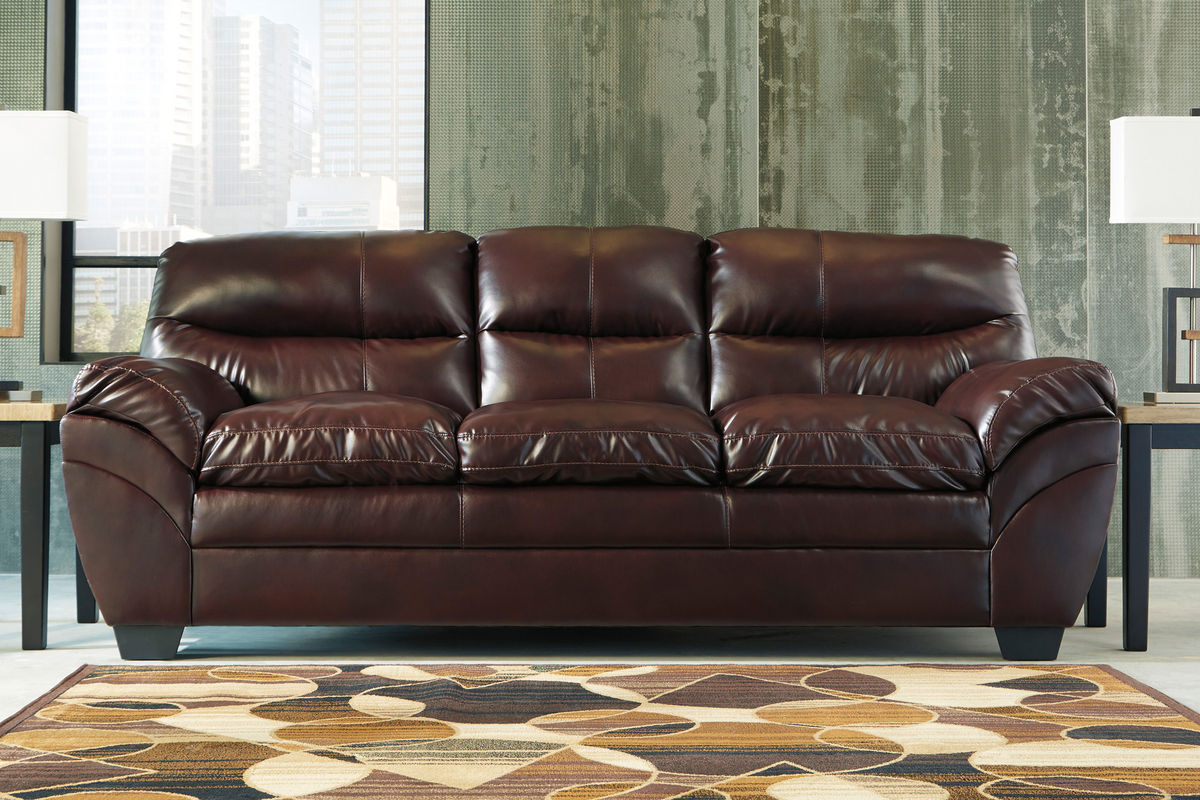 Ellwood Bonded Leather Sofa at GardnerWhite
