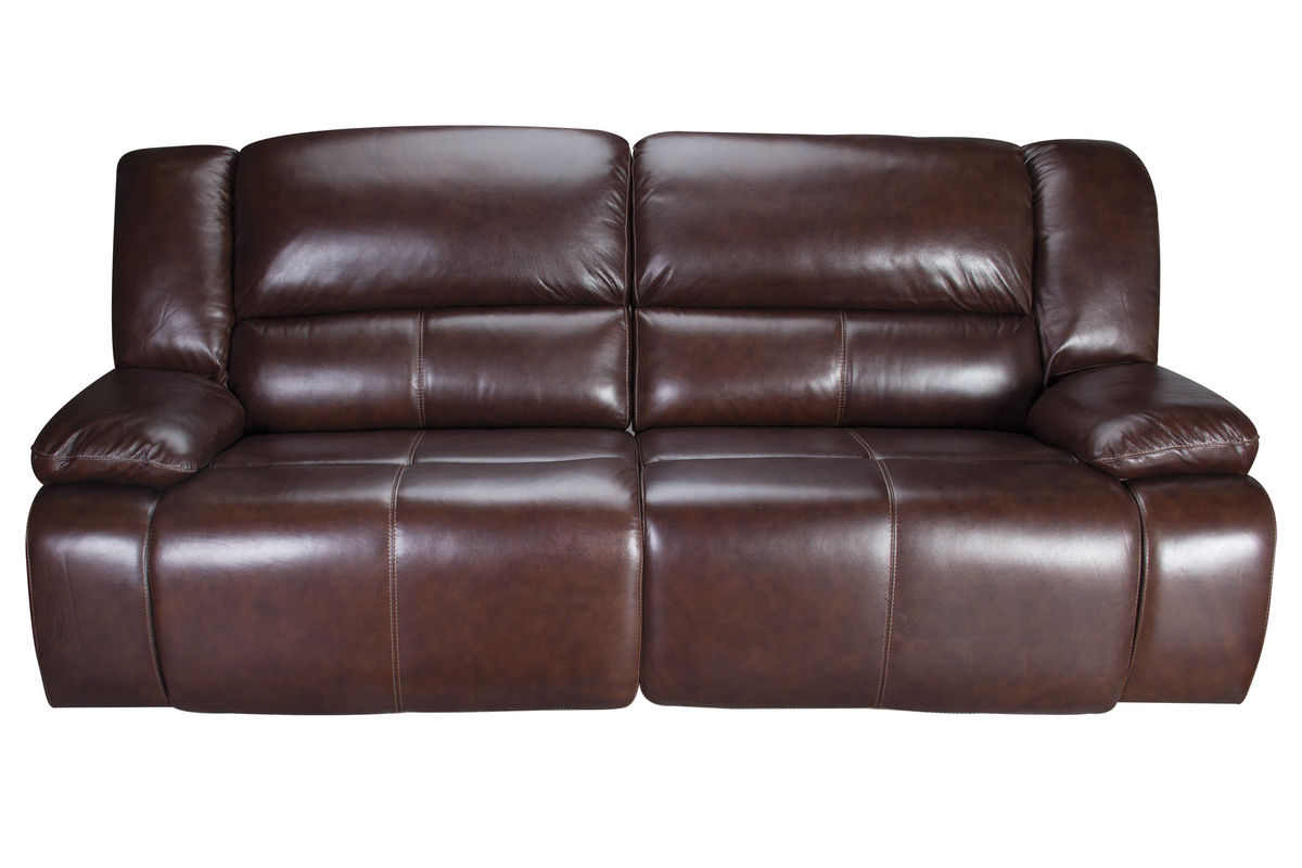 Amarillo Power Reclining Leather Sofa at GardnerWhite