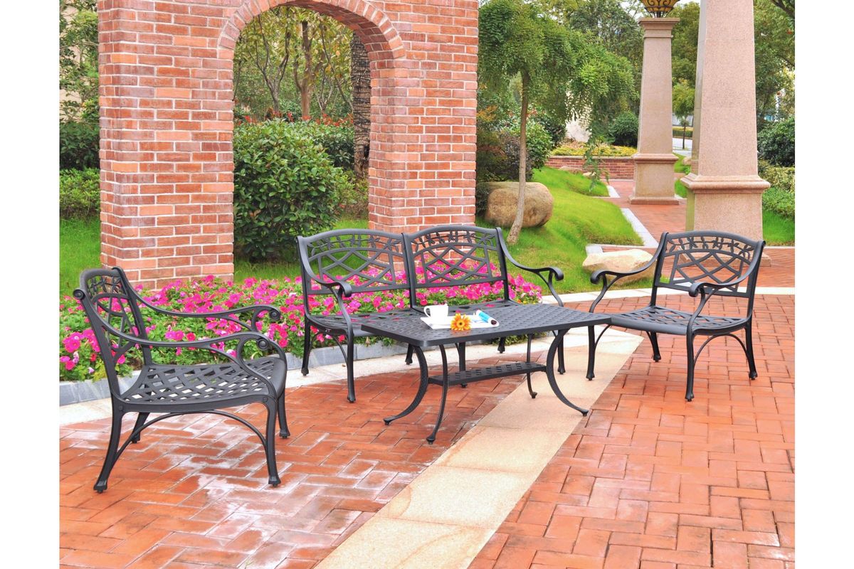 Sedona 4 Piece Outdoor Conversation Seating Set by Crosley