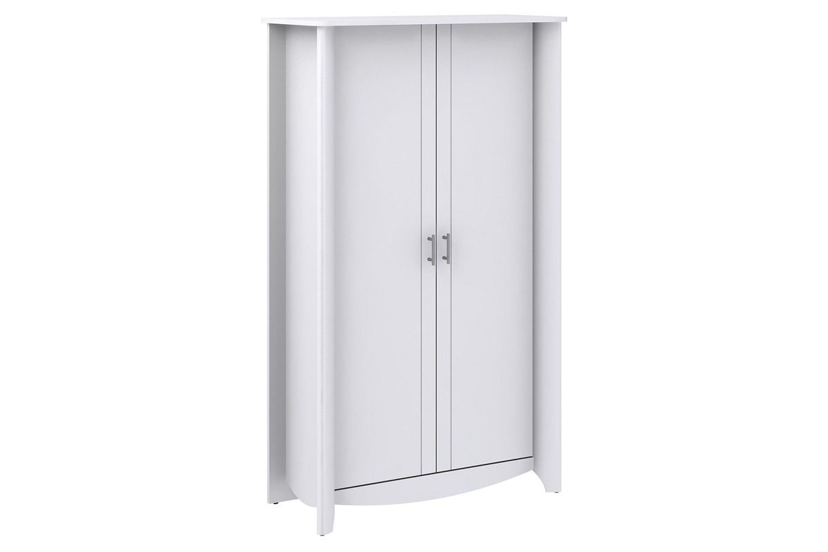Aero Tall Storage with Doors in White by Bush at GardnerWhite