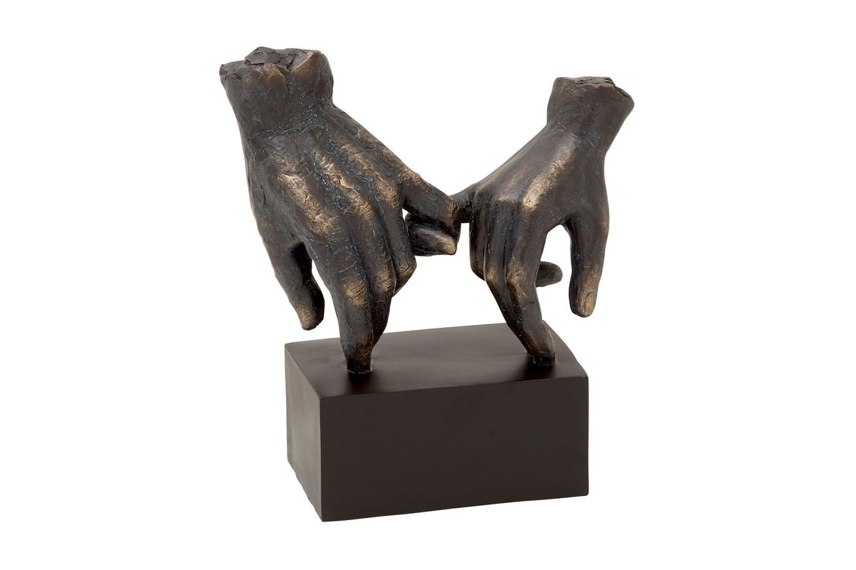 Industrial Arts Interlocked Pinkies Hand Sculpture at GardnerWhite